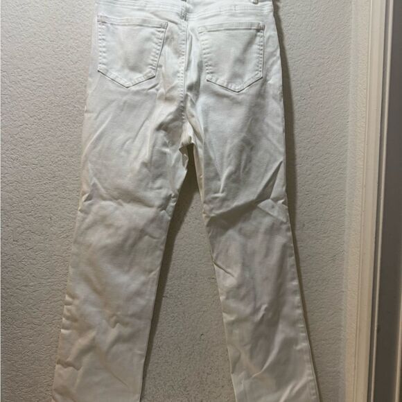 J. McLaughlin - Milburn Kick Flare Jeans - White size 2 - Picture 8 of 9